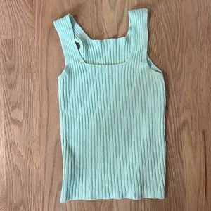 Brandy Melville Green Sweater Tank